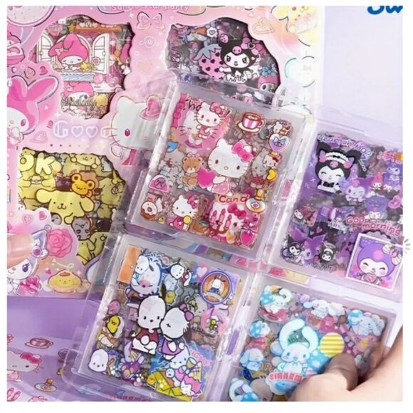 100 Pages Sanrio Hello Kitty Cinnamoroll Melody Kuromi Waterproof PET Material H - Picture 2 of 3
